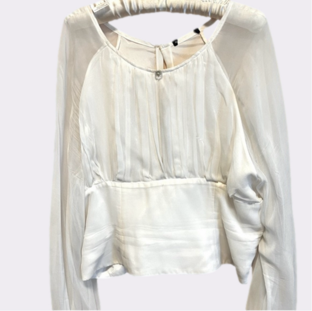 Couture, Ethereal  Formal White Blouse.
